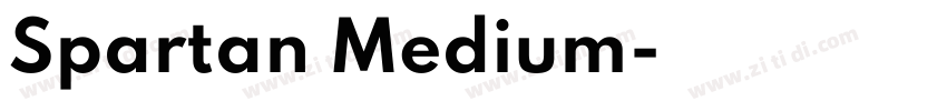 Spartan Medium字体转换